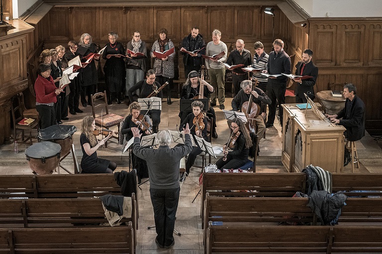 Ensemble vocal Hémiole et orchestre en mars 2019